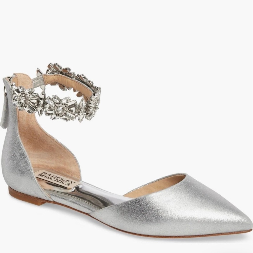 Badgley Mischka Women's Morgen II Mary Jane Pointed Toe Flat